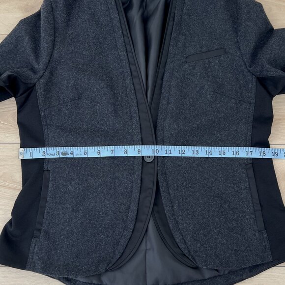 Simply Vera Vera Wang Wool Blend Office Blazer Size Petite Large / Dark Academia - Picture 8 of 14